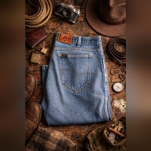 Vintage 1970s Lee Riders Jeans Mens 38x32 Canada Made| Denim Straight Leg